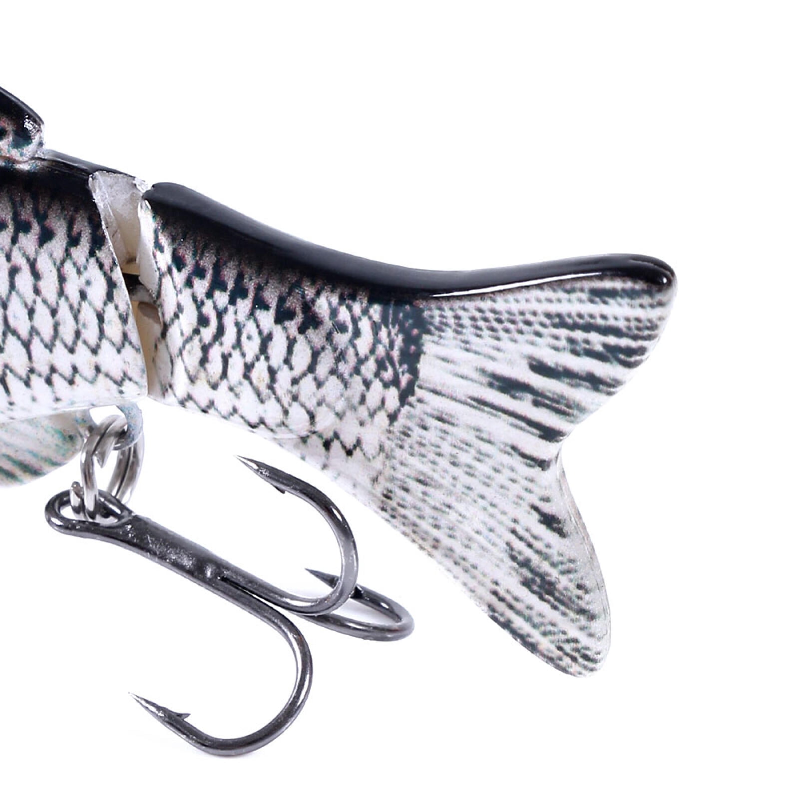 HENGJIA Fishing Lures, 5pcs Large Multi Jointed Fish Fishing Kits Slow Sinking Lifelike Swimbait Freshwater and Saltwater for Trout Bass Lures, 3.94"/0.63oz
