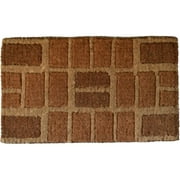 Imports Decor 691TCM Brown Brick Welcome Mat