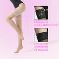 thumbnail image 3 of Bas Cuisses G&Y avec Silicone - Collants en Nylon 15D Transparents à Dentelle, Maintien, pour Femmes, 3 of 7