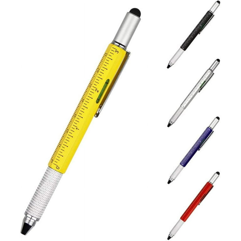 Multifunctional six-in-one ballpoint pen, stylus, fashion multicolor pen,  creative ballpoint pen