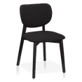 thumbnail image 1 of Bouclair Black Fabric and Wood Dining Chair, 1 of 10