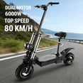 thumbnail image 1 of AJOOSOS X60 Adult Foldable Electric Scooter, 6000W Dual Motor, 80KM/H Max Speed, 80KM Range, Off-Road Tires, 1 of 7