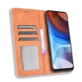 thumbnail image 4 of Compatible with Motorola Moto E7i Power Case Magnetic Closure Vintage Pattern PU Leather Wallet Cover with Card Slots-Brown, 4 of 5