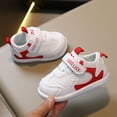 thumbnail image 2 of Ramiter Sneakers for Girls Autumn New Children Walking Shoes for Boys and Girls Baby Soft Sole Non Slip Breathable Sports Shoes Baby Shoes Girl,Red, 2 of 5