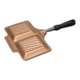thumbnail image 4 of Luzkey Frying Pan Double Side Nonstick Pancake Griddle Sandwich Maker Baking Cookware Barbecue Omelette Aluminum Material Suitable for Cafe Home Kitchen Cook Gold, 4 of 8