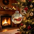 thumbnail image 2 of 1pc Clear Plastic Christmas Story Ball Ornament, Old Fashioned Scene Pendant for Tree Hanging Decor, Holiday Decor 3in, 2 of 7