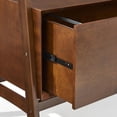thumbnail image 4 of Crosley Furniture Landon Wood 4 Shelf Wide Etagere Bookcase in Mahogany, 4 of 7