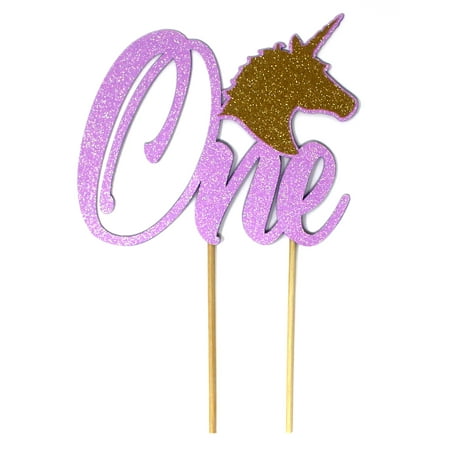 All About Details Unicorn Theme One Cake Topper 1pc 1st Birthday