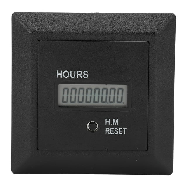 Engine Timer, HM-1R 100V-250V Digital Hour Meter, For Tractor Lawn Mower Boat Generator