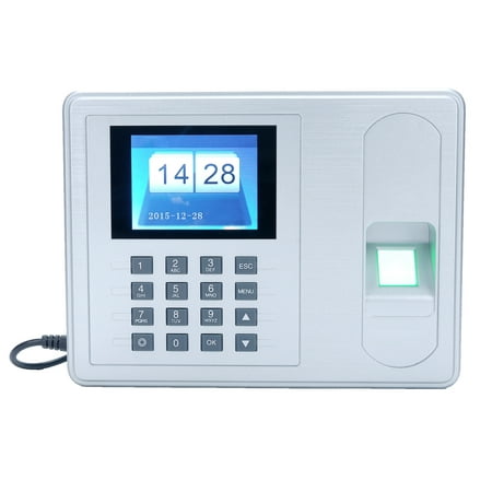 Intelligent Biometric Fingerprint Password Attendance Machine 2.4 inch TFT LCD Screen DC 5V Time Attendance Clock Employee Checking-in