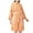Orange, variant on Plush Soft Hooded Robes for Women, Striped Printed Fleece Womens Robe Cozy Warm Bathrobe Luxury Hotel Spa Robe