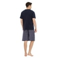 thumbnail image 5 of GLOBAL Men's Short Sleeve Crew Knitted Top & Lightweight Yarn Shorts Pajama Sets, Sizes S-XXL, 5 of 5