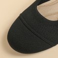 thumbnail image 3 of Zapatos Vestir Planos Ballet Mujeres Tejido Punta Redonda en Cuña Baja para El Elegante Oficina Casual Boda, 3 of 9