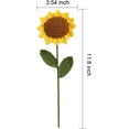 thumbnail image 2 of Dalrosia 5PCS Knitted Artificial Sunflowers for Children's Day Birthday Wedding Party Graduation Ceremony Anniversary New Home Decor, 2 of 5