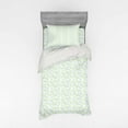 thumbnail image 1 of Ambesonne Floral Bedding Set 3 Pcs, Ivy Branch and Flowers, Twin, White Grey Yellow Green, 1 of 3