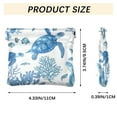 thumbnail image 3 of PU Leather Coin Purse Wallet Compact Water-Resistant Card Cases Money Organizers Sea Turtles and Coral Reefs, 3 of 7