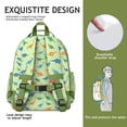 thumbnail image 5 of LightGreen Multicolor Dinosaurs Backpack for School,Cute School Bag,Schoolbag with Adjustable Shoulder Straps & Padded Back,15.25"x11.5"x5.25", 5 of 5