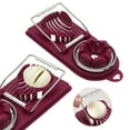thumbnail image 1 of Oleegame 1PC Potato Fry Cutter Egg Cutter In Two Colors Home 2 In 1 Slicer Fruit/vegetable/food Slicer Fancy Cutter Stainless Steel Wire Divider Red, 1 of 9