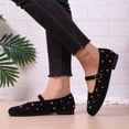 thumbnail image 6 of Xfvqtps Womens Mary Jane Flats Slip on Shoes with Studded Detail Soft Casual Flat Shoes Comfortable Slip on Flats for Women Black, 6 of 9