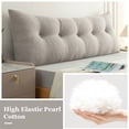 thumbnail image 6 of Lovote Headboard Pillow, Teddy Velvet Fabric, Bed Rest Reading Pillow, Removable & Washable Cover, Daybed Wedge Pillow for Queen Beds, 6 of 9