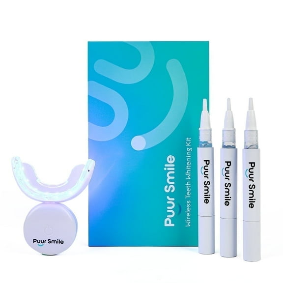 Teeth Whitening Kit – LED Light & Whitening Gel with Remineralization Syringes – Professional-Grade Whitening for Sensitive Teeth – Removes Stains from Coffee, Wine, & Smoking