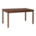 thumbnail image 5 of Walker Edison Acacia Wood Patio Simple Dining Table - Dark Brown, 5 of 14