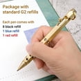 thumbnail image 3 of 3Pack Bolt Action Pen Set, Hexagonal Solid Brass Pocket Pen with 30 Ballpoint Refills C, 3 of 7