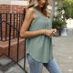 thumbnail image 4 of Cuello cuadrado Tops de verano Moda sin mangas para mujer Ajuste relajado (Verde L) FLhrweasw Para estrenar, 4 of 8