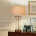 thumbnail image 5 of Evelyn&Zoe 28" Traditional Metal Table Lamp with White Drum Linen Shade, 5 of 14
