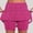 Watermelon Red, variant on BRGZLK Women's Yoga Pants Striped Mini Skorts Plus Size Cute Elastic High Waist Skort Summer Wide Leg Short Skirt with Pockets