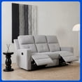 thumbnail image 1 of SOFÁ RECLINABLE MOON 3 PLAZAS GRIS CLARO, 1 of 7