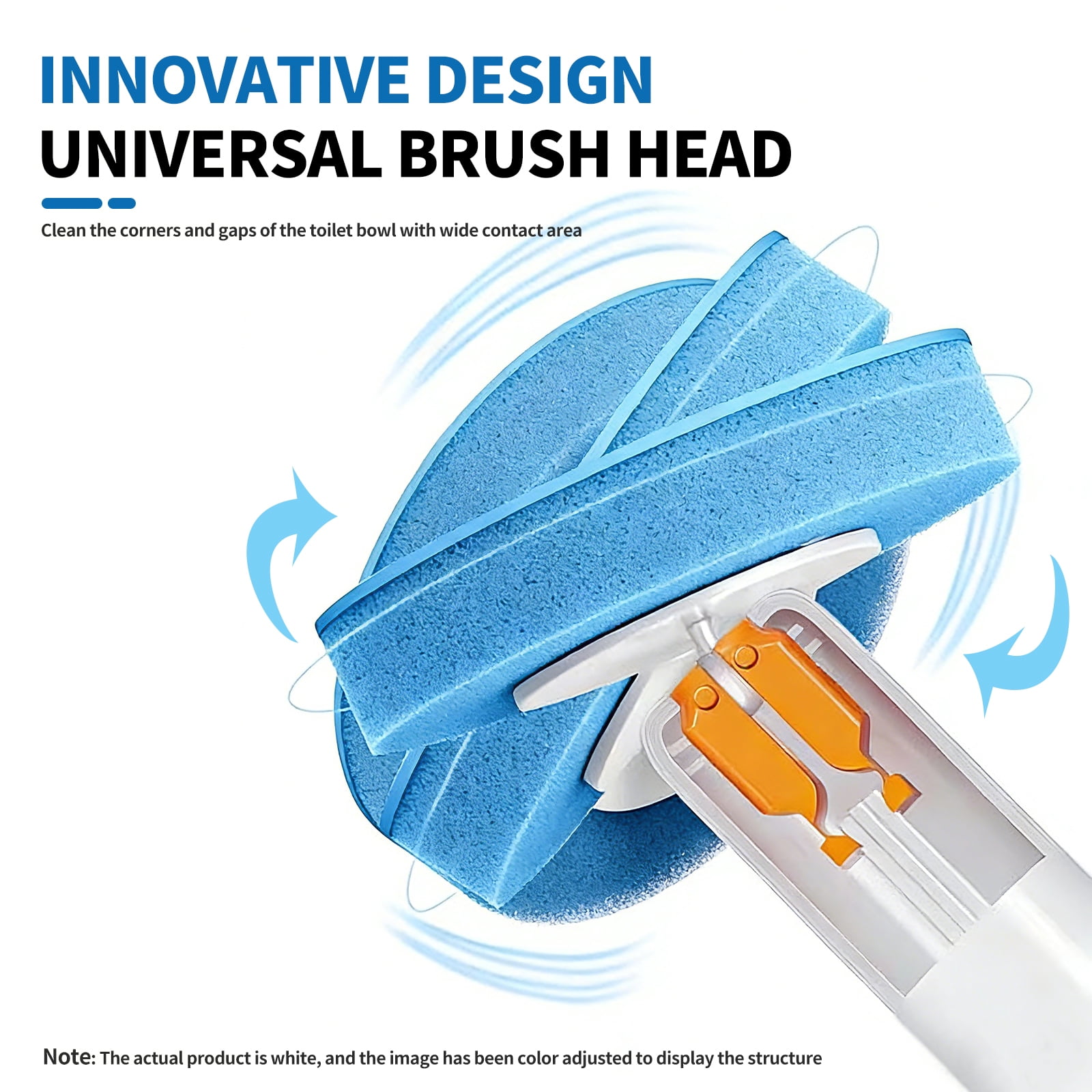 SOPAMI Disposable Toilet Cleaning System - Toilet Wand Kit with 32 High-Performance Refills, Wall Mounted Toilet Brush and Holder for Deep Cleaning Bathroom 32pcs