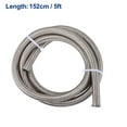 thumbnail image 5 of Unique Bargains 5ft 6AN Fuel Hose AN6 Universal Car Braided Stainless Steel CPE Oil Fuel Gas Line Hose Silver Tone, 5 of 7
