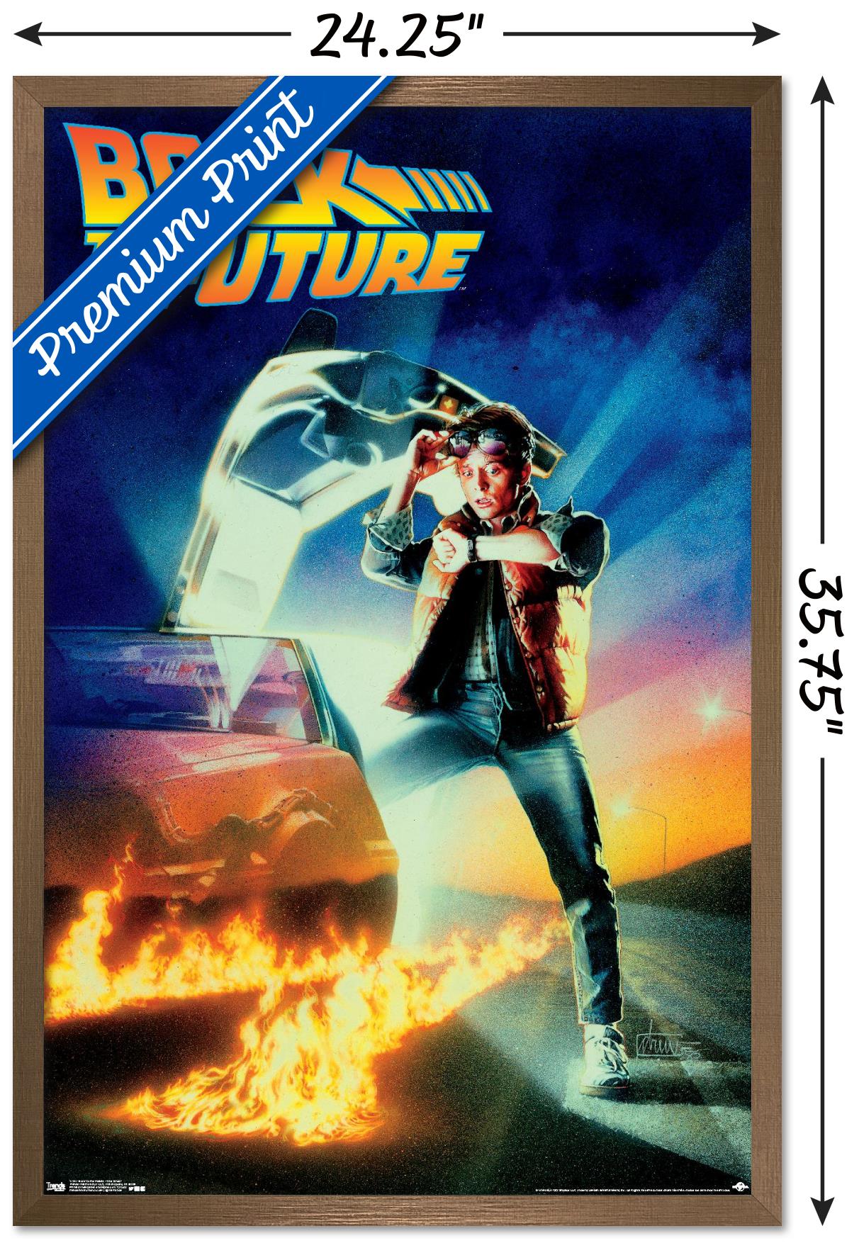Back to the Future - One Sheet Wall Poster, 22.375" x 34", Framed