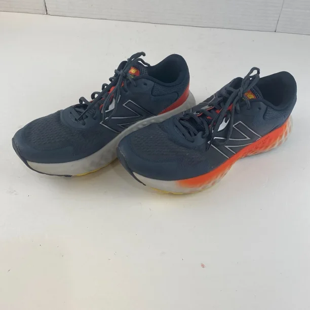 New Balance Men's Fresh Foam EVOZ Running Shoes Size 11 Blue & Orange Sneakers