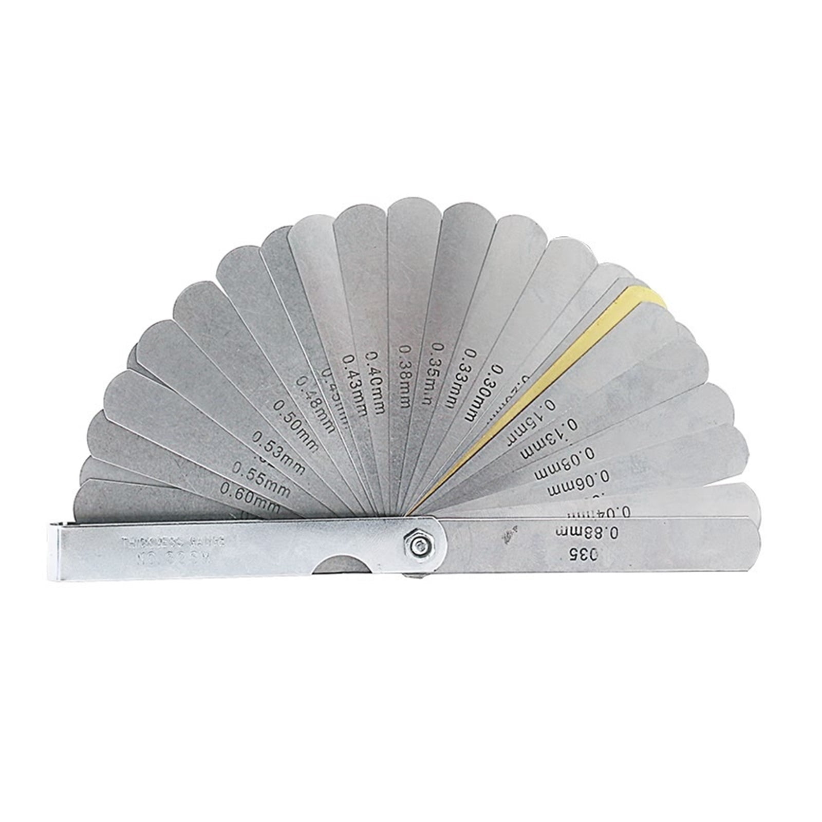 32 Blades Metric Thickness Gage Set Tappet Valve Feeler Gauge Gauges With Brass Measuring Range 0.04mm - 0.88mm ,Easy to Use