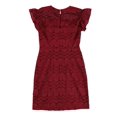 thumbnail image 2 of Trina Turk Womens Mai Tai Sheath Dress, Red, 4, 2 of 2