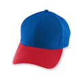 thumbnail image 1 of 6235A Adult Athletic Mesh Cap - Royal & Red, All, 1 of 1