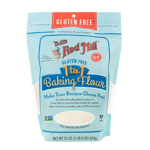Bob's Red Mill Gluten Free 1-to-1 Baking Flour, 22 oz Shelf Stable Bag