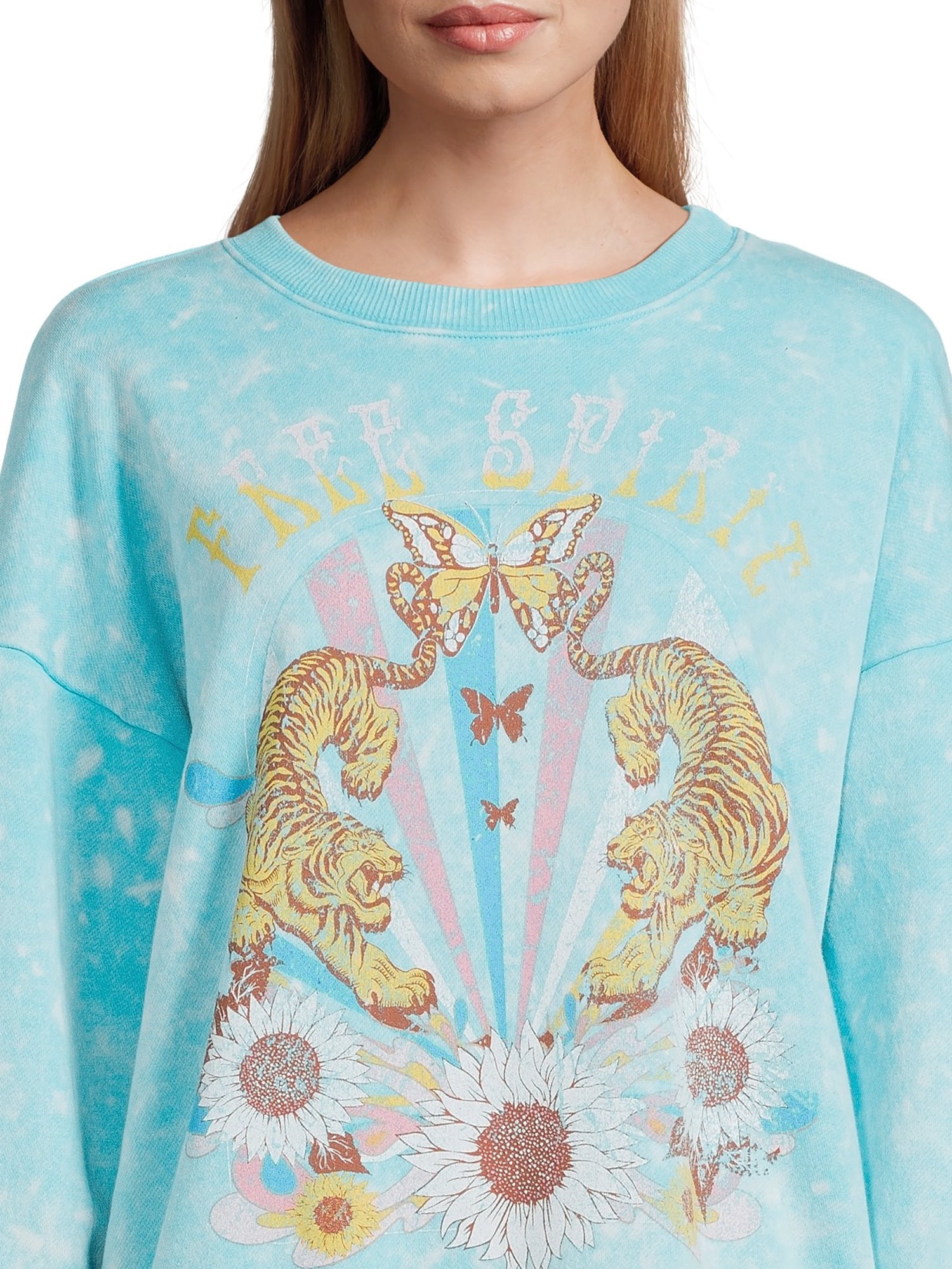 Self Esteem Juniors Mineral Wash Graphic Sweatshirt