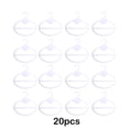 thumbnail image 3 of Wosthever Colgador de corbatas de amplia aplicación ABS de 20 piezas para tienda de ropa, larga vida útil y estante para bufandas de línea Almacenamiento y organización del hogar blanco, 3 of 6