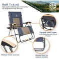 Coastrail Outdoor Patio Reclining Lounge Adjustable Recliner with Wood