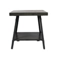thumbnail image 5 of Artum Hill Hudson Antique Gray 24" Square End Table with Shelf and X-Base Metal Legs, 5 of 5