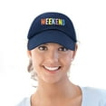 thumbnail image 5 of DALIX Weekend Baseball Cap Embroidered Hat in Navy Blue, 5 of 6