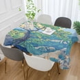 thumbnail image 2 of Yayeee Tablecloths 60" x 60" Rectangle Wrinkle Resistant Party Table Cover, Beige Tree, 2 of 8