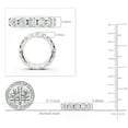 thumbnail image 5 of Dazzlingrock Collection 2.24 Carat Round Lab Grown White Diamond Classic Dome Eternity Ring for Women in 14K Solid White Gold Size 6.5, 5 of 6
