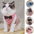 thumbnail image 1 of Flmtop Dog Cat Protective Round Spot H-shape Vest Harness Breathable Pet Walking Leash Blue, 1 of 9