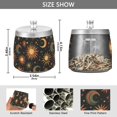 thumbnail image 2 of Yayeee Ashtray with Lid for Cigarette Smokeless Stainless Steel Home Ash Holder, Sun Moon and Stars Pattern, 2 of 7
