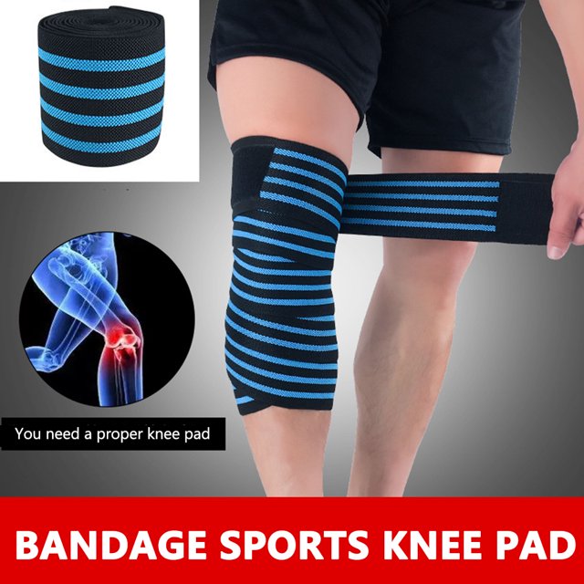 Rodilleras 1pc Rodillera Flexible Elástico Fitness Gym Rodilleras para ponerse en cuclillas Azul Ndcxsfigh Para Estrenar