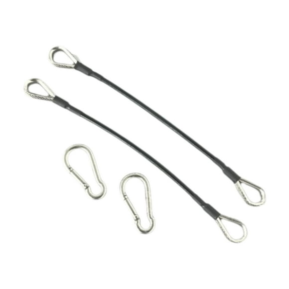 Lipstore 2 Pieces Fitness Pulley Cable Extension Cables for Leg Workouts Bodybuilding